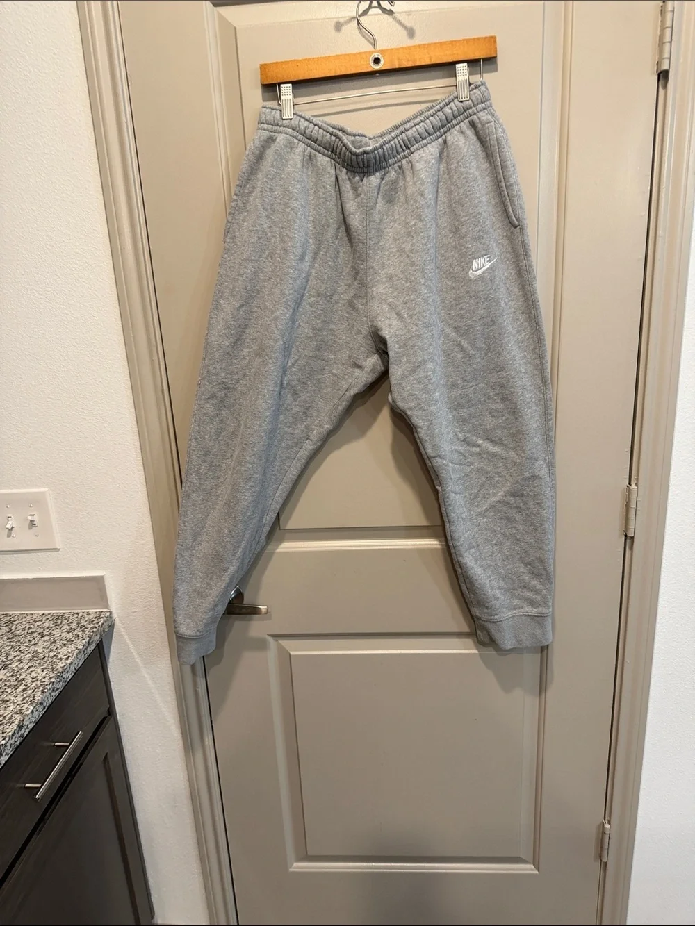 Nike Men’s Light Gray Fleece Joggers